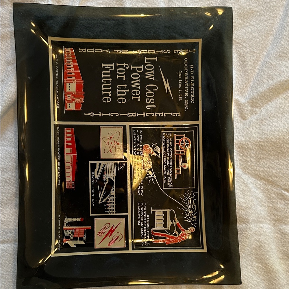 Black and Gold Graphic Tray